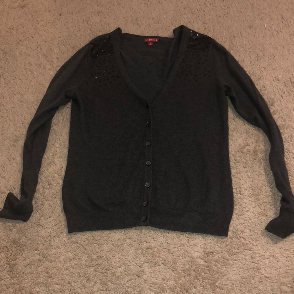 Gray Cardigan